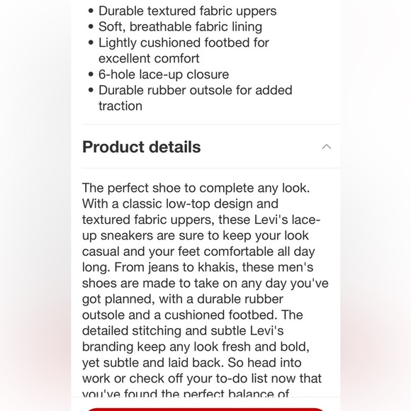 Levi's Mens Lux Vulc Textured Fabric Casual Lace Up Sneaker Shoe new - Picture 7 of 10